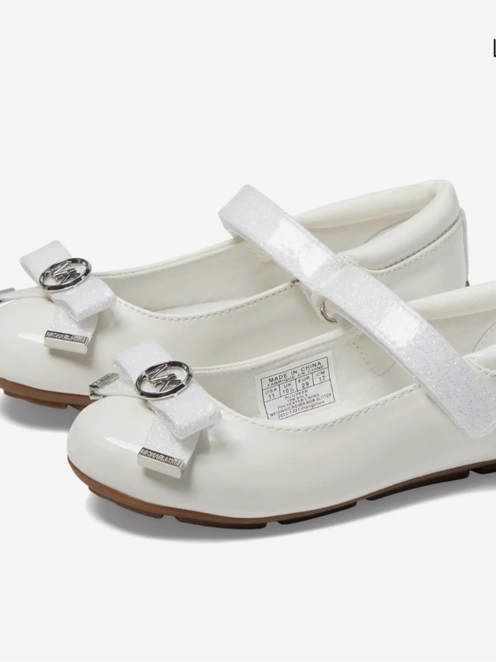 Michael Kors Girls' Patent Mary Jane Shoes with Sparkle Bows
